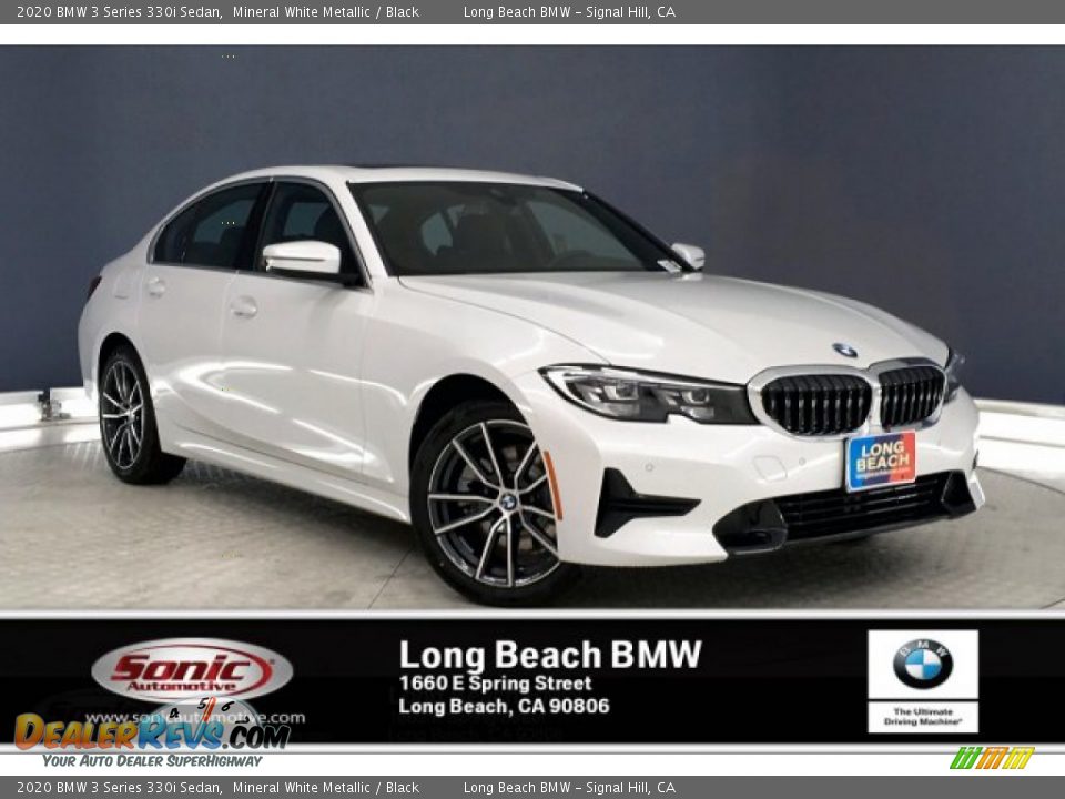 2020 BMW 3 Series 330i Sedan Mineral White Metallic / Black Photo #1