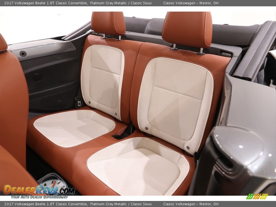 Rear Seat of 2017 Volkswagen Beetle 1.8T Classic Convertible Photo #16