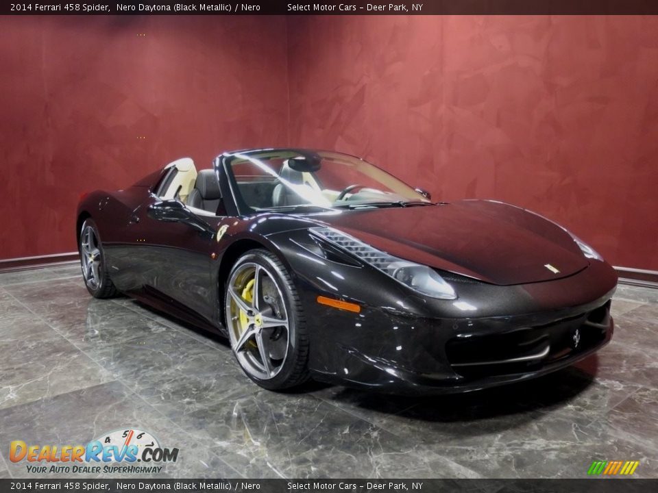 Nero Daytona (Black Metallic) 2014 Ferrari 458 Spider Photo #3