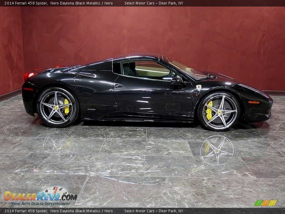 Nero Daytona (Black Metallic) 2014 Ferrari 458 Spider Photo #4