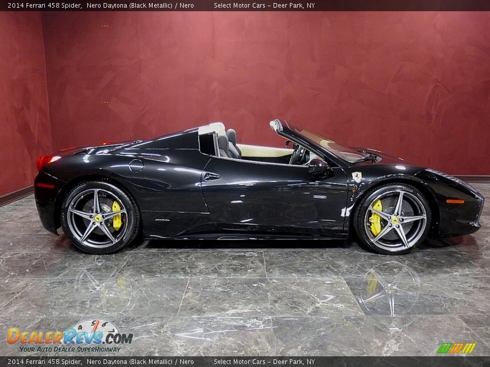 Nero Daytona (Black Metallic) 2014 Ferrari 458 Spider Photo #5