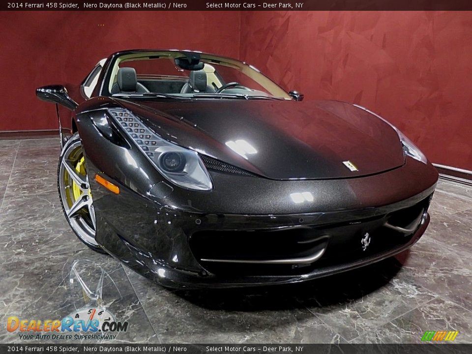 2014 Ferrari 458 Spider Nero Daytona (Black Metallic) / Nero Photo #11