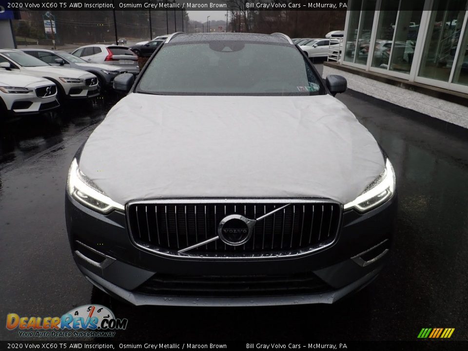 2020 Volvo XC60 T5 AWD Inscription Osmium Grey Metallic / Maroon Brown Photo #6
