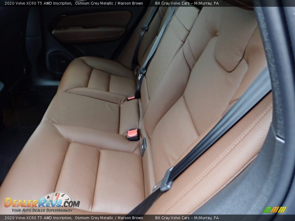 2020 Volvo XC60 T5 AWD Inscription Osmium Grey Metallic / Maroon Brown Photo #8
