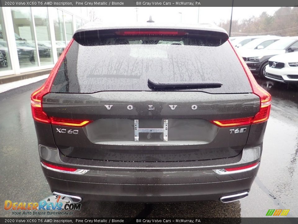 2020 Volvo XC60 T6 AWD Inscription Pine Grey Metallic / Blonde Photo #3