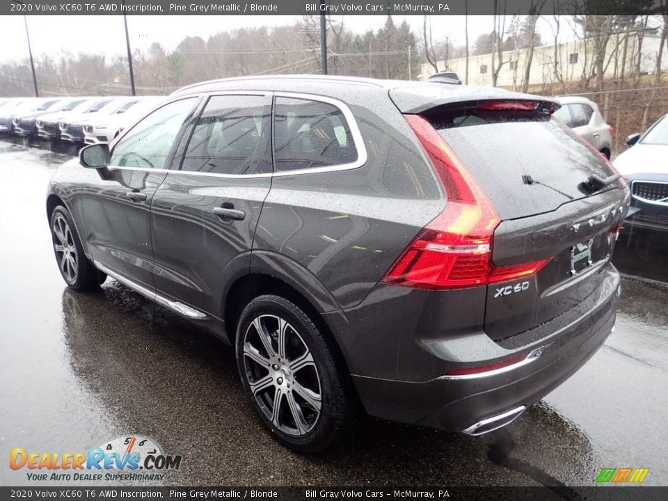 2020 Volvo XC60 T6 AWD Inscription Pine Grey Metallic / Blonde Photo #4