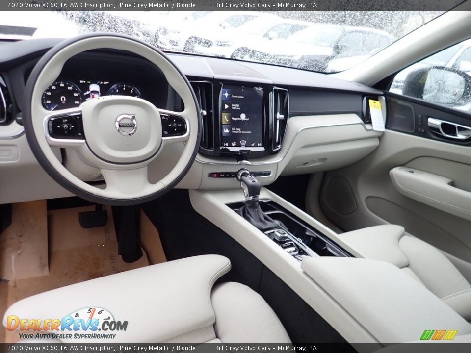 Blonde Interior - 2020 Volvo XC60 T6 AWD Inscription Photo #9