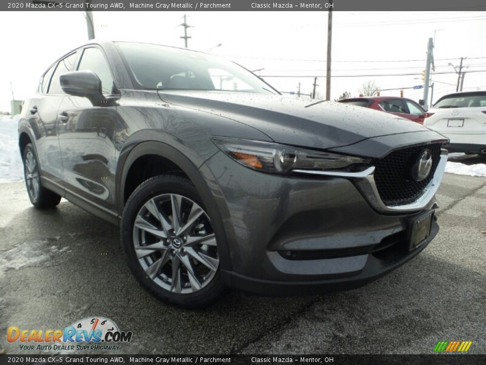 2020 Mazda CX-5 Grand Touring AWD Machine Gray Metallic / Parchment Photo #1