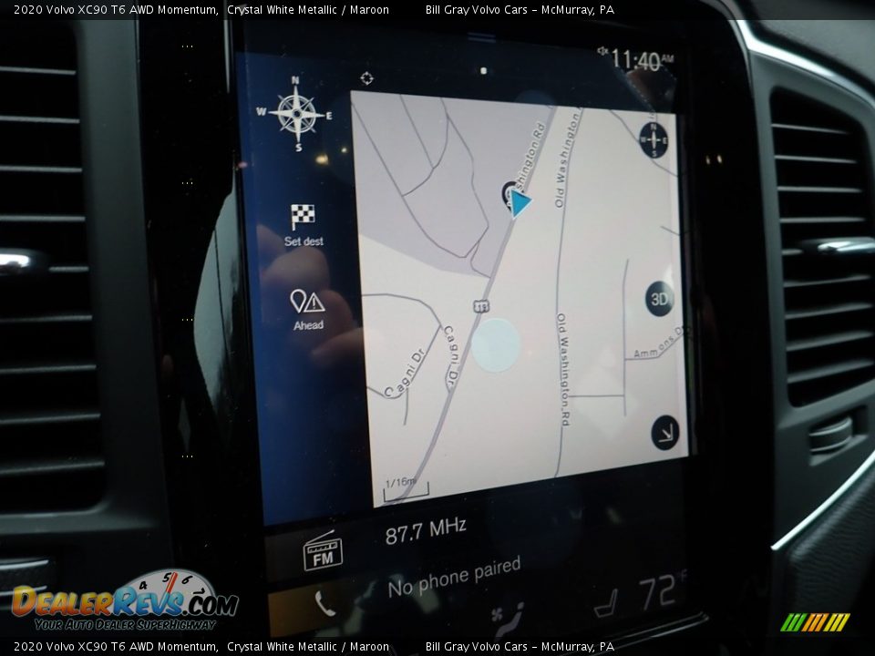 Navigation of 2020 Volvo XC90 T6 AWD Momentum Photo #13