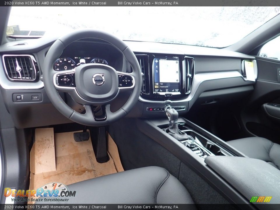 2020 Volvo XC60 T5 AWD Momentum Ice White / Charcoal Photo #9