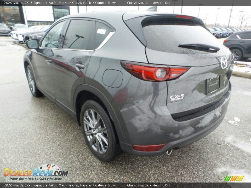 2020 Mazda CX-5 Signature AWD Machine Gray Metallic / Caturra Brown Photo #5
