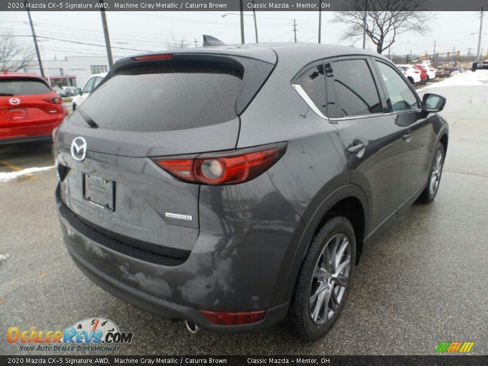 2020 Mazda CX-5 Signature AWD Machine Gray Metallic / Caturra Brown Photo #7