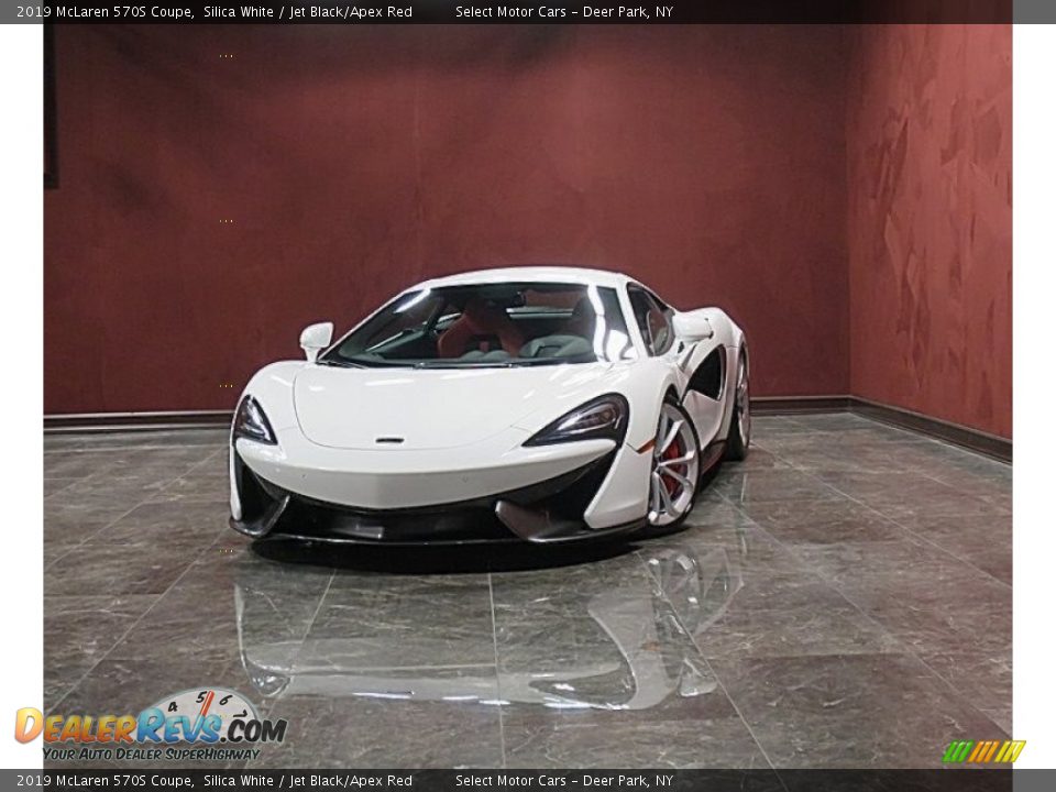 2019 McLaren 570S Coupe Silica White / Jet Black/Apex Red Photo #1