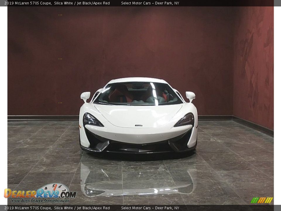 2019 McLaren 570S Coupe Silica White / Jet Black/Apex Red Photo #3