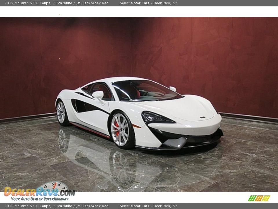 2019 McLaren 570S Coupe Silica White / Jet Black/Apex Red Photo #4