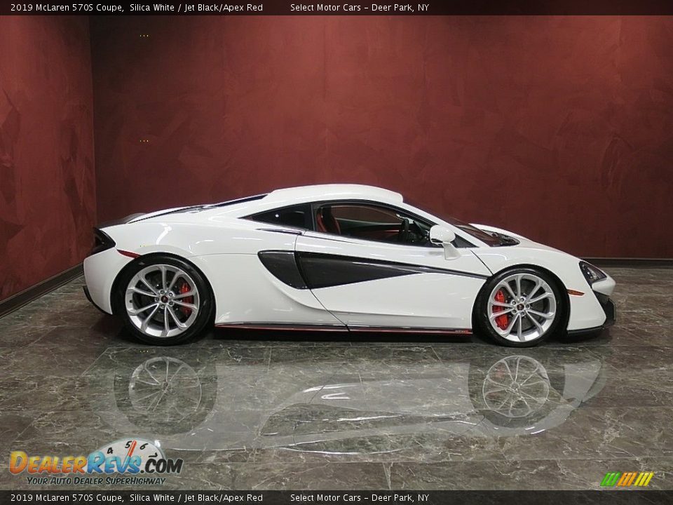 2019 McLaren 570S Coupe Silica White / Jet Black/Apex Red Photo #5