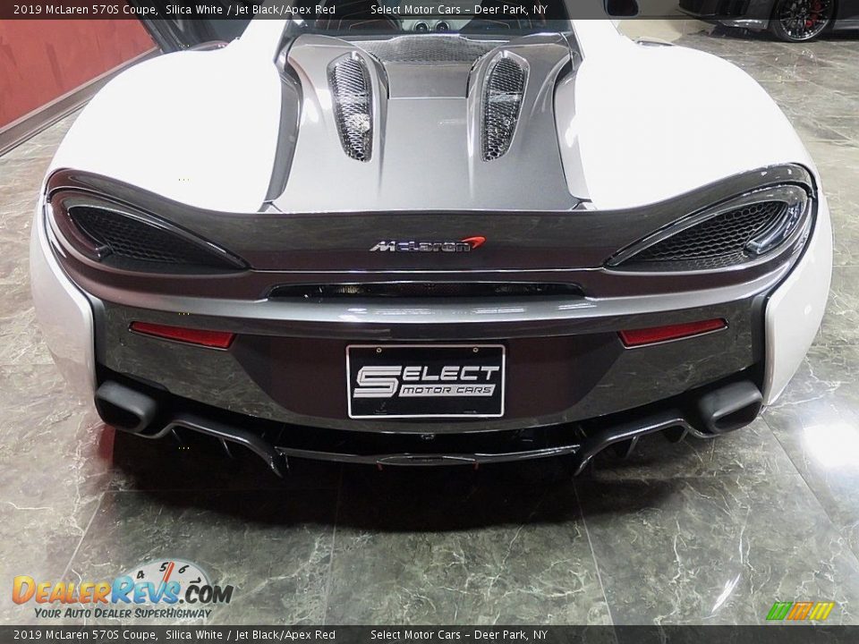 2019 McLaren 570S Coupe Silica White / Jet Black/Apex Red Photo #6