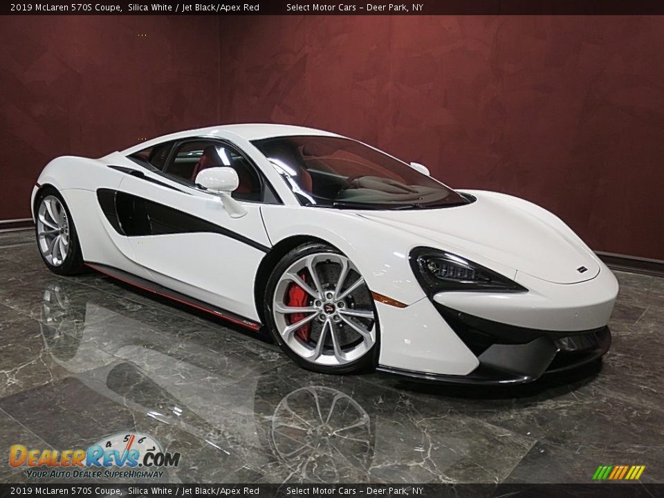 2019 McLaren 570S Coupe Silica White / Jet Black/Apex Red Photo #7