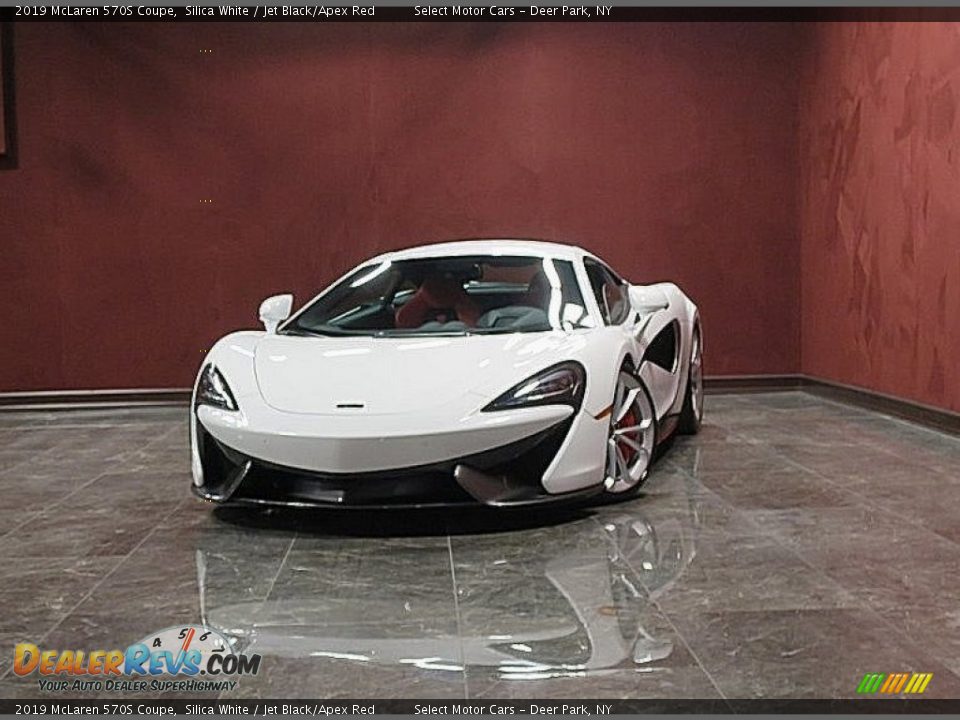 2019 McLaren 570S Coupe Silica White / Jet Black/Apex Red Photo #8