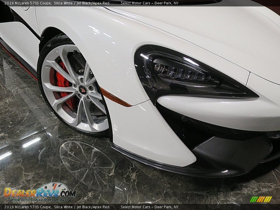 2019 McLaren 570S Coupe Silica White / Jet Black/Apex Red Photo #10