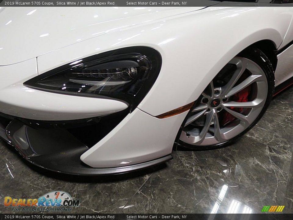 2019 McLaren 570S Coupe Silica White / Jet Black/Apex Red Photo #11