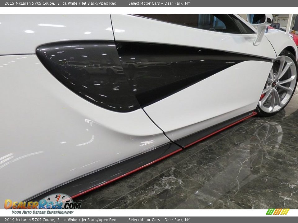 2019 McLaren 570S Coupe Silica White / Jet Black/Apex Red Photo #13