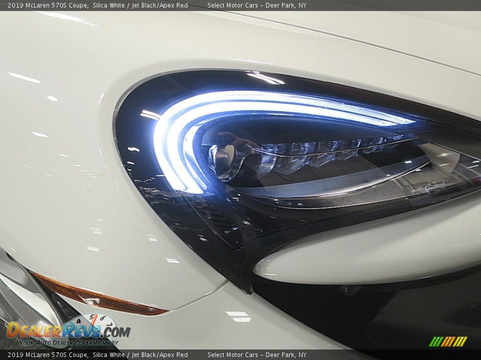 2019 McLaren 570S Coupe Silica White / Jet Black/Apex Red Photo #16