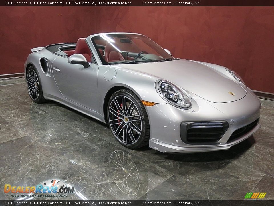 GT Silver Metallic 2018 Porsche 911 Turbo Cabriolet Photo #4