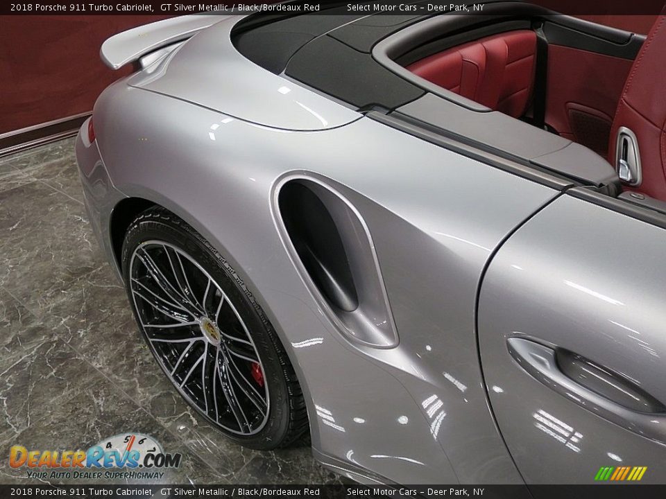 2018 Porsche 911 Turbo Cabriolet GT Silver Metallic / Black/Bordeaux Red Photo #12