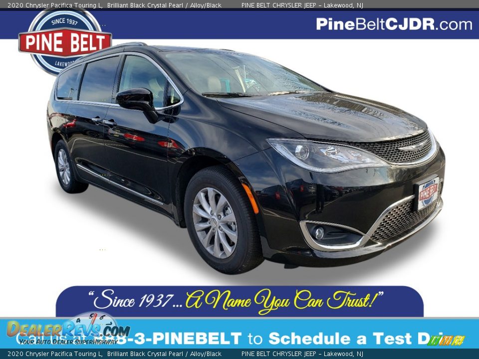 2020 Chrysler Pacifica Touring L Brilliant Black Crystal Pearl / Alloy/Black Photo #1
