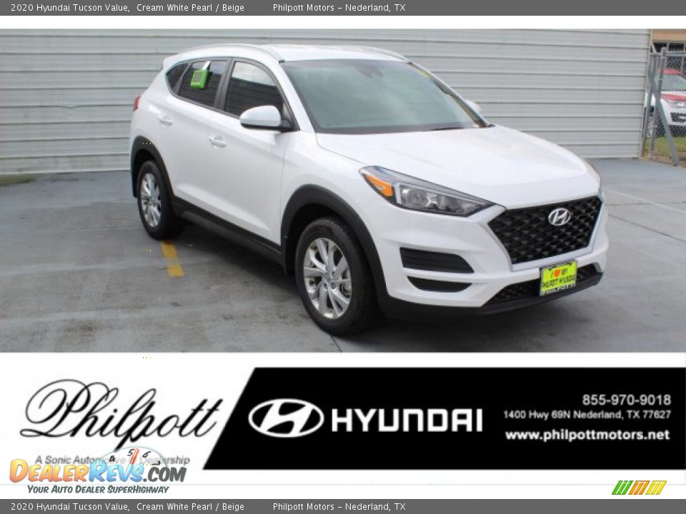 2020 Hyundai Tucson Value Cream White Pearl / Beige Photo #1