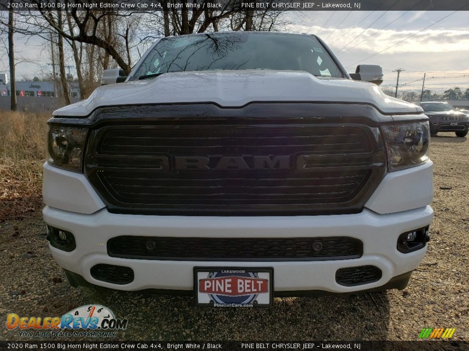 2020 Ram 1500 Big Horn Night Edition Crew Cab 4x4 Bright White / Black Photo #2