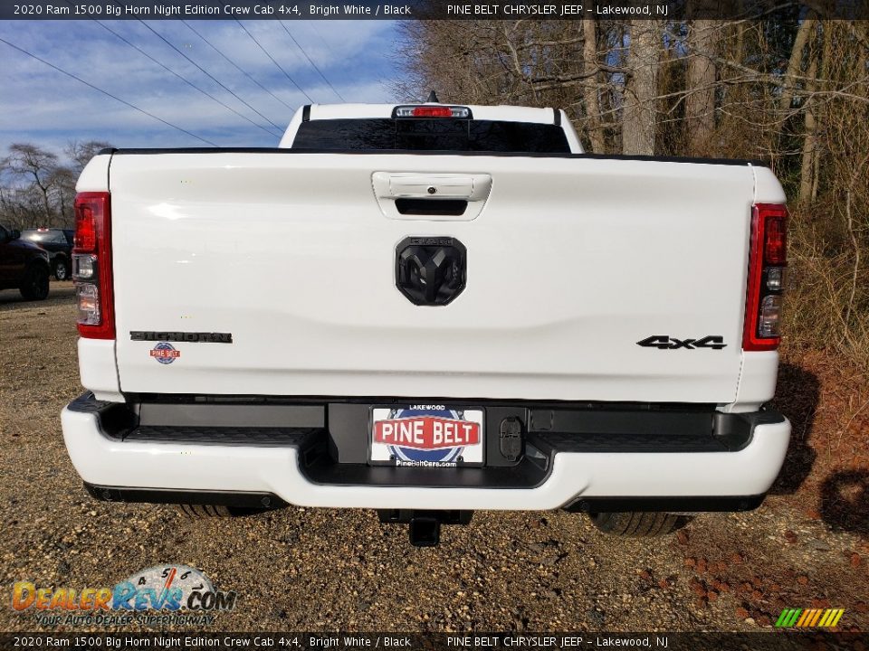 2020 Ram 1500 Big Horn Night Edition Crew Cab 4x4 Bright White / Black Photo #5