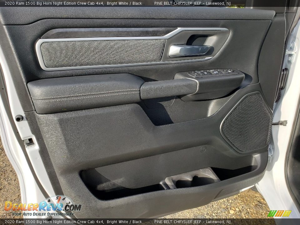 2020 Ram 1500 Big Horn Night Edition Crew Cab 4x4 Bright White / Black Photo #7