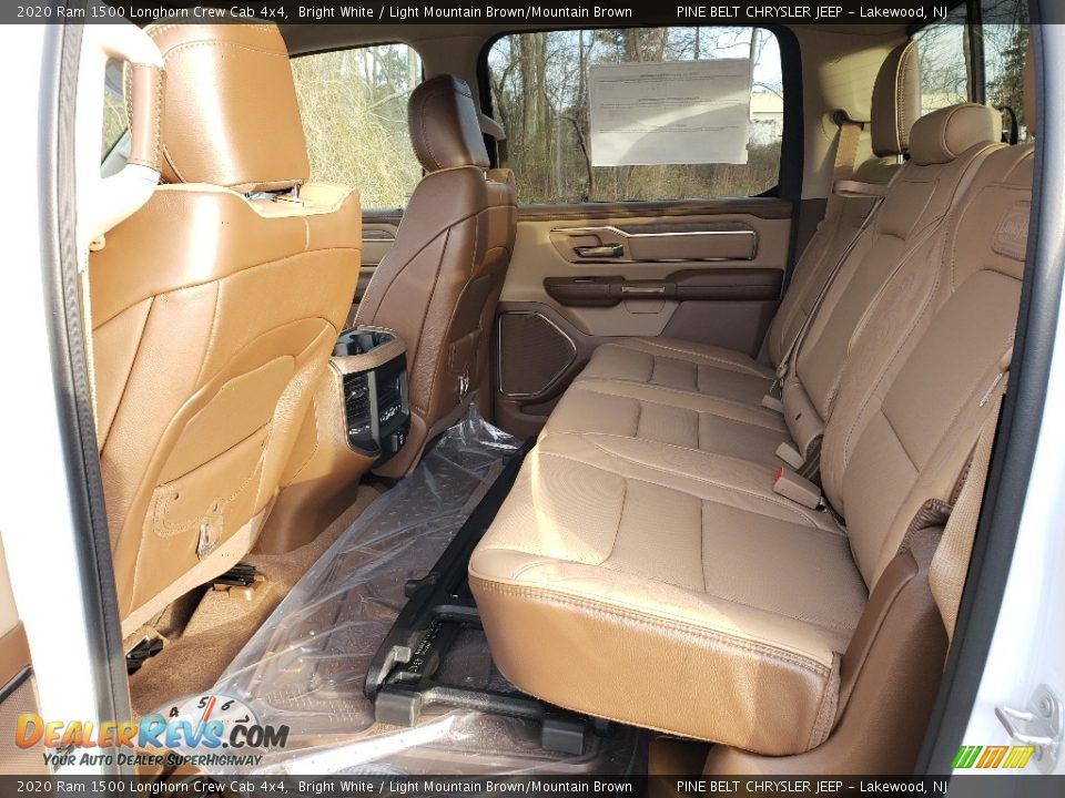 Rear Seat of 2020 Ram 1500 Longhorn Crew Cab 4x4 Photo #6