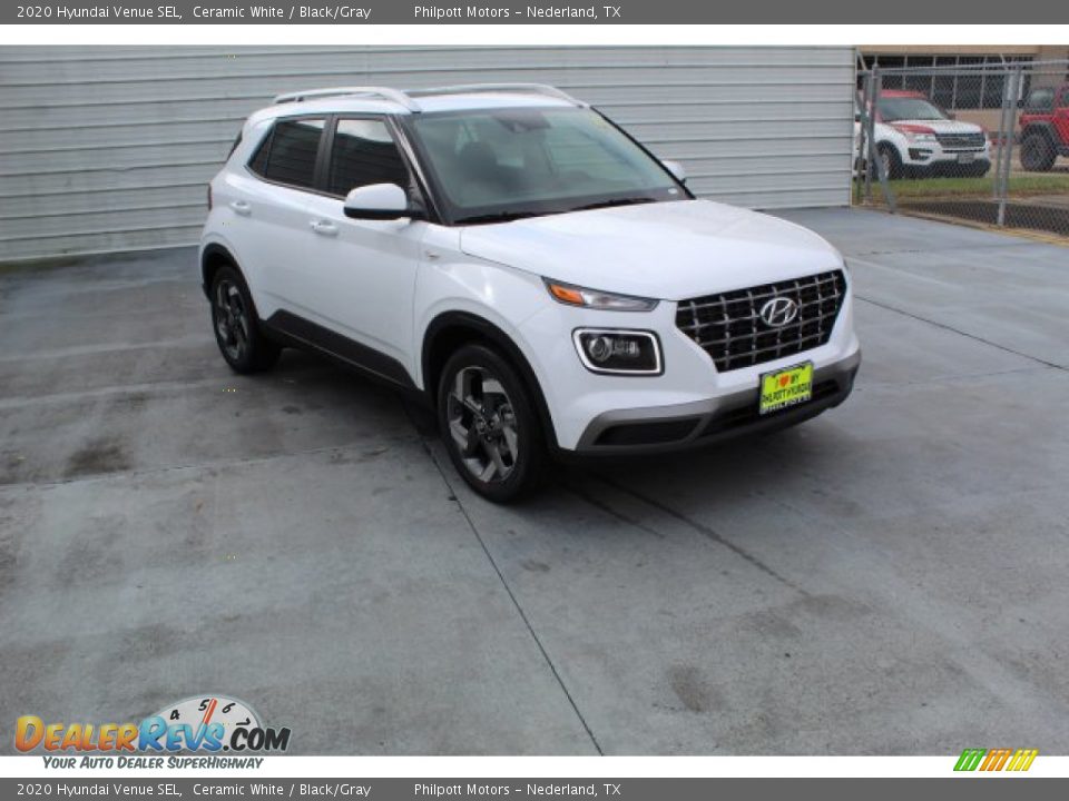 2020 Hyundai Venue SEL Ceramic White / Black/Gray Photo #2