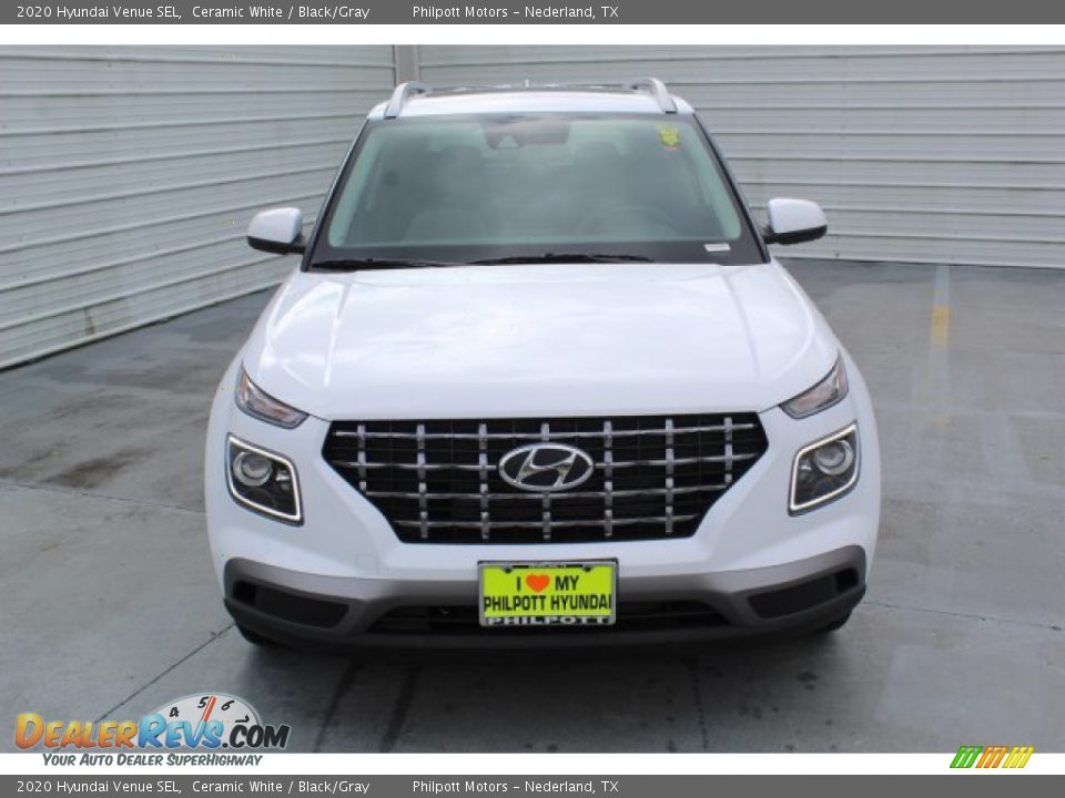 2020 Hyundai Venue SEL Ceramic White / Black/Gray Photo #3