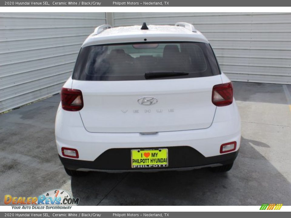 2020 Hyundai Venue SEL Ceramic White / Black/Gray Photo #7