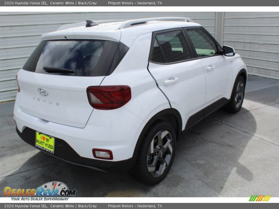 2020 Hyundai Venue SEL Ceramic White / Black/Gray Photo #8
