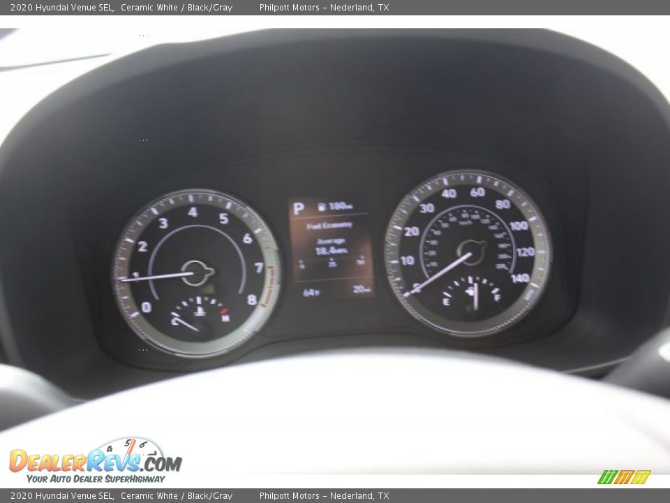 2020 Hyundai Venue SEL Ceramic White / Black/Gray Photo #13