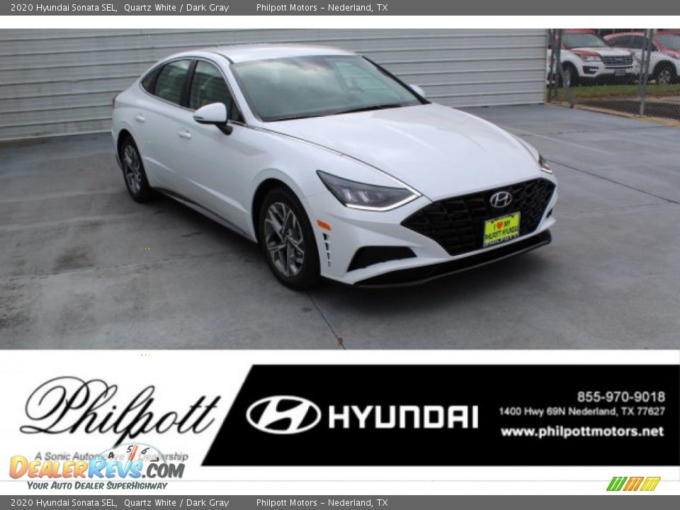 2020 Hyundai Sonata SEL Quartz White / Dark Gray Photo #1