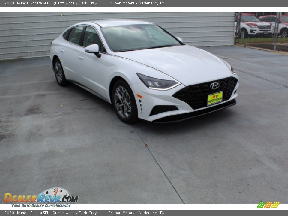 2020 Hyundai Sonata SEL Quartz White / Dark Gray Photo #2