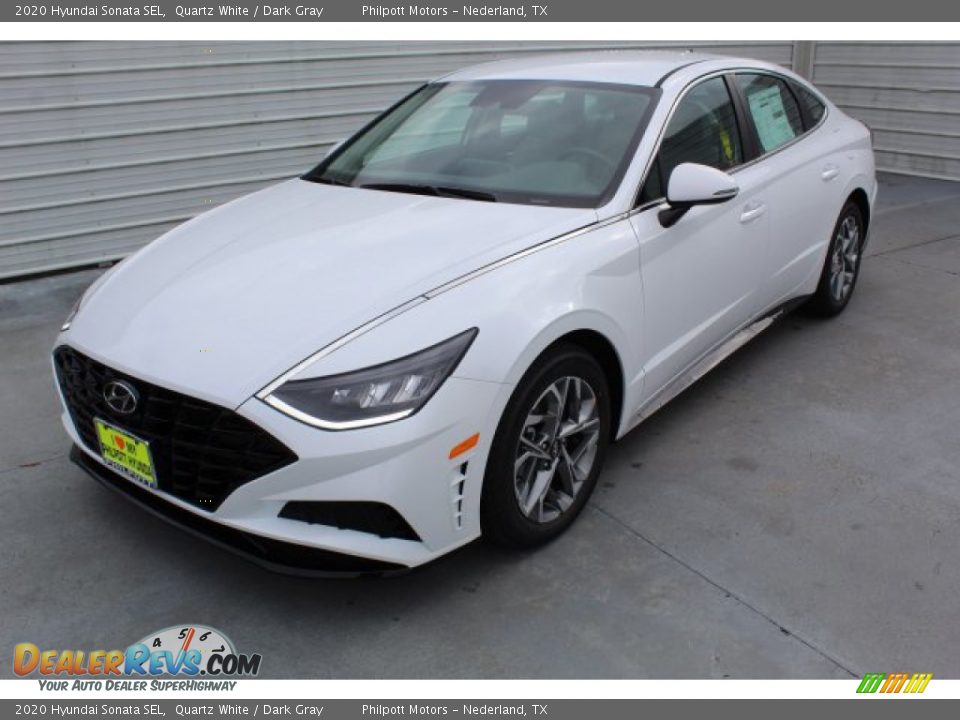 2020 Hyundai Sonata SEL Quartz White / Dark Gray Photo #4