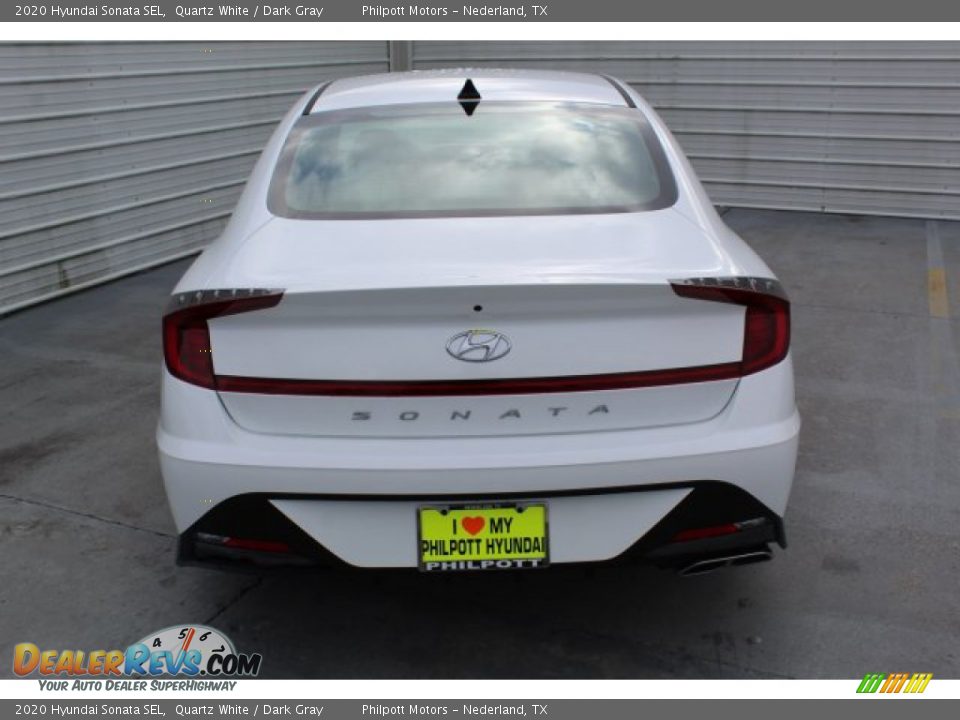 2020 Hyundai Sonata SEL Quartz White / Dark Gray Photo #7