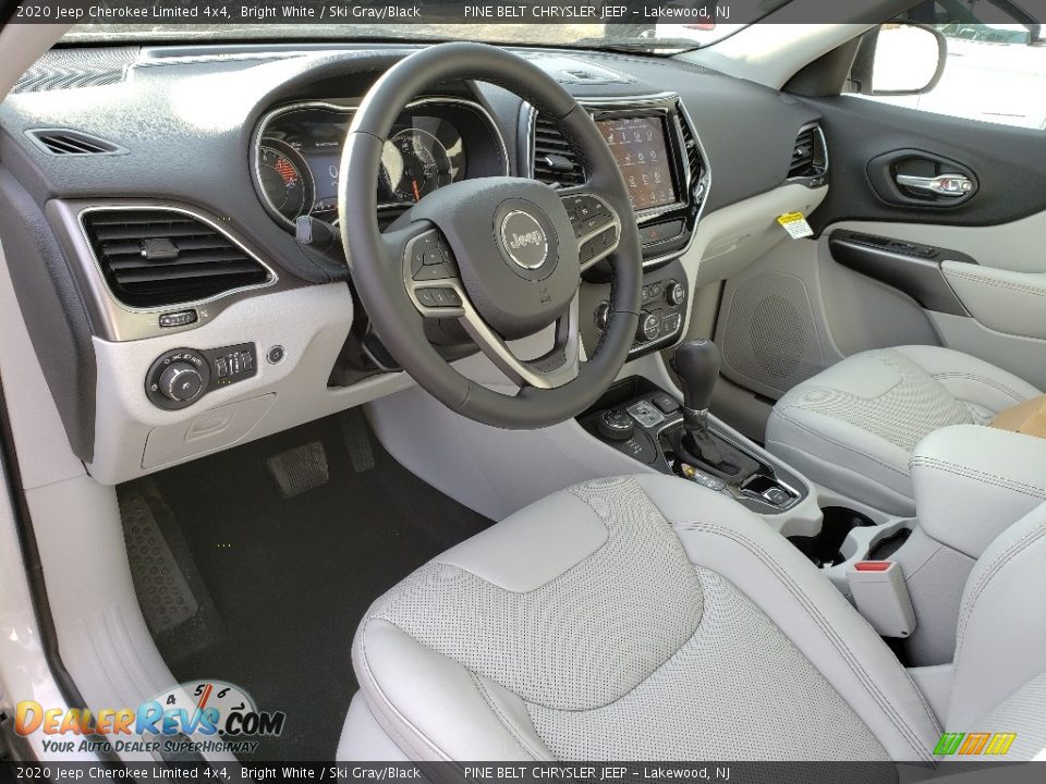 Ski Gray/Black Interior - 2020 Jeep Cherokee Limited 4x4 Photo #8