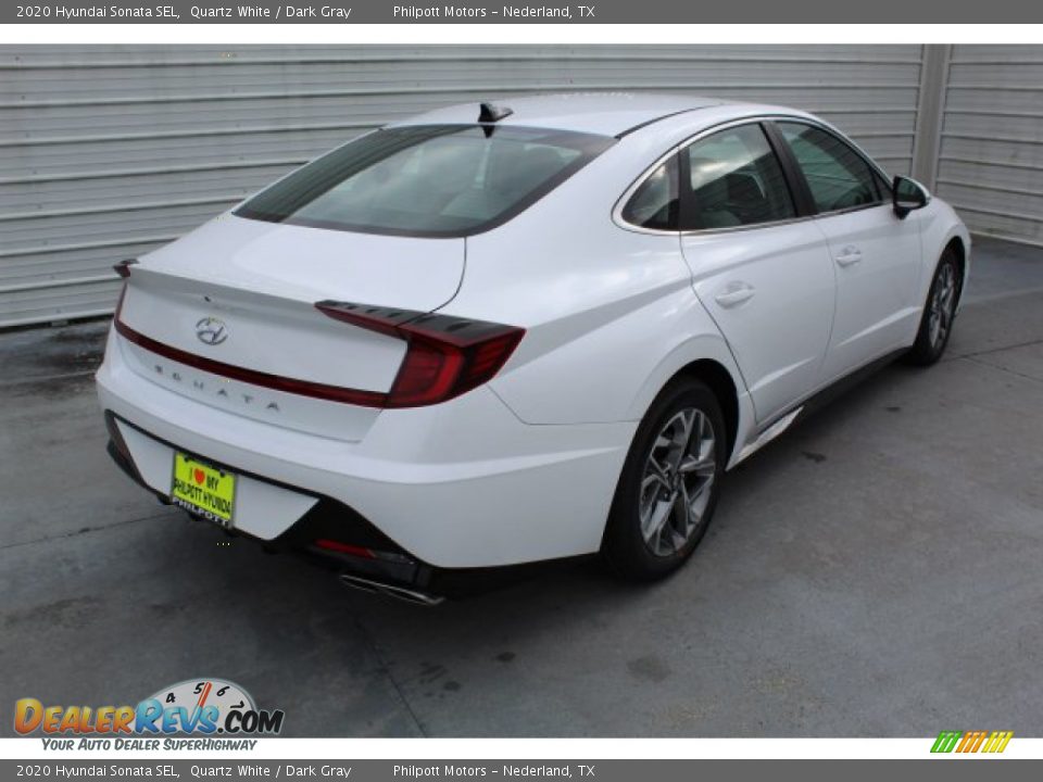 2020 Hyundai Sonata SEL Quartz White / Dark Gray Photo #8