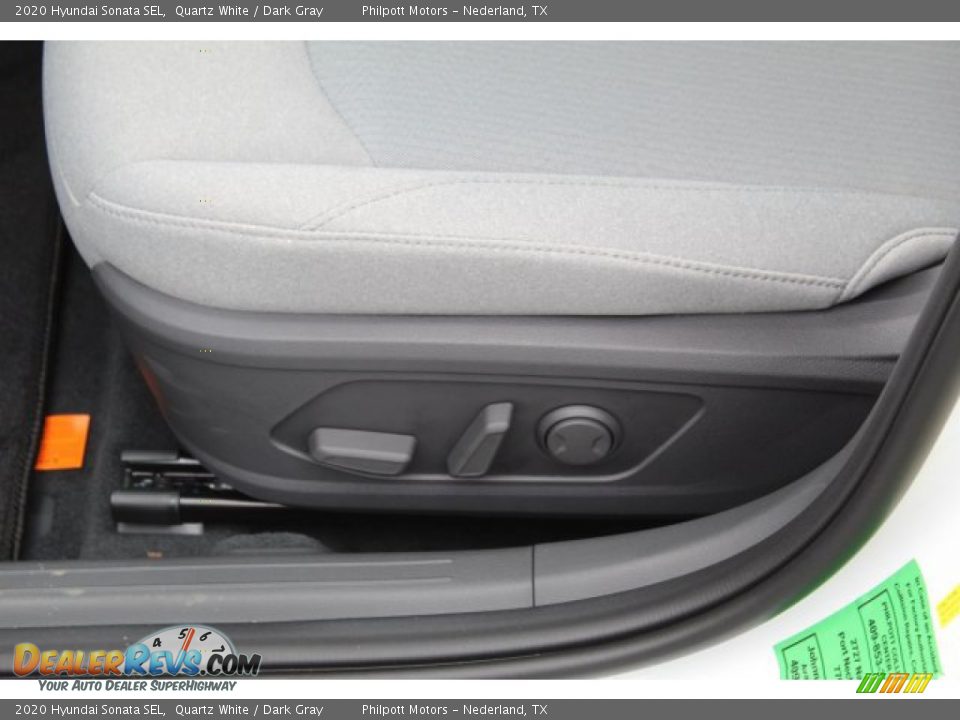 2020 Hyundai Sonata SEL Quartz White / Dark Gray Photo #11