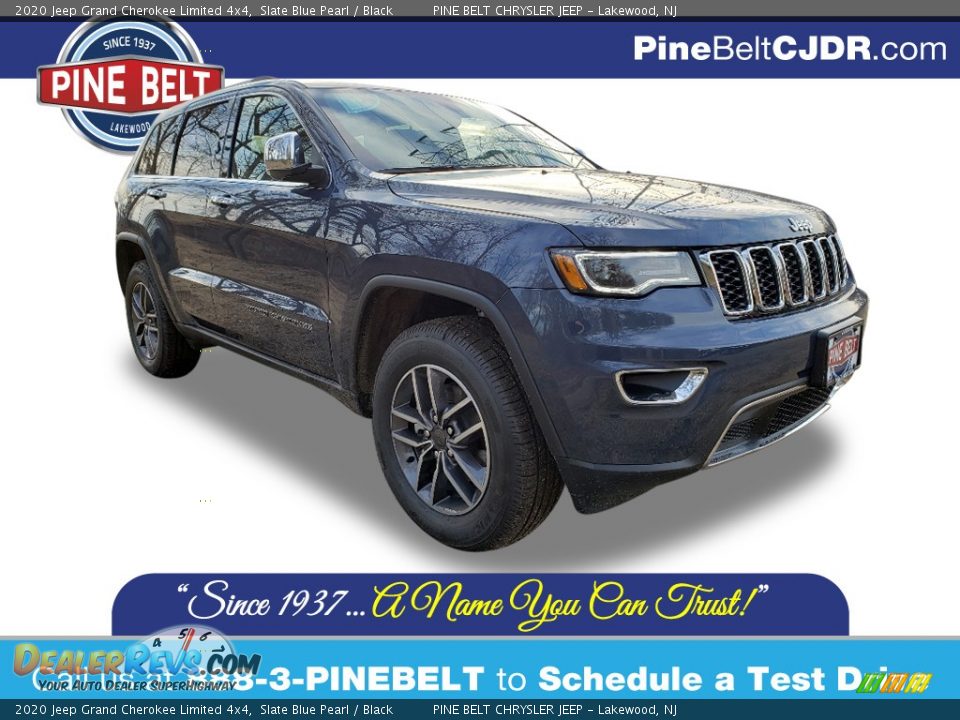 2020 Jeep Grand Cherokee Limited 4x4 Slate Blue Pearl / Black Photo #1