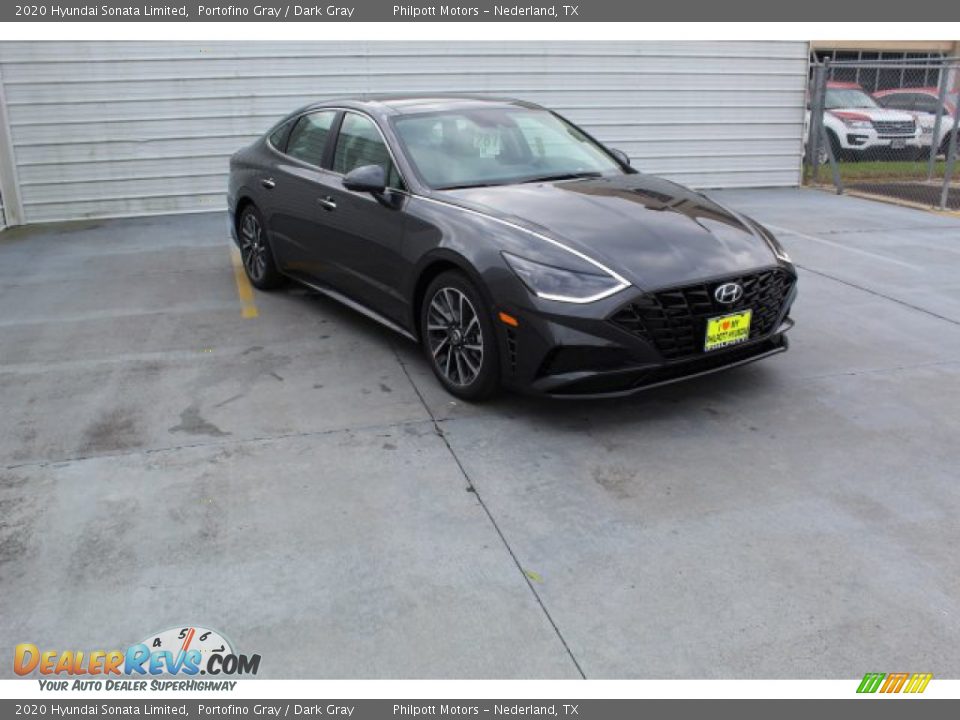 2020 Hyundai Sonata Limited Portofino Gray / Dark Gray Photo #2