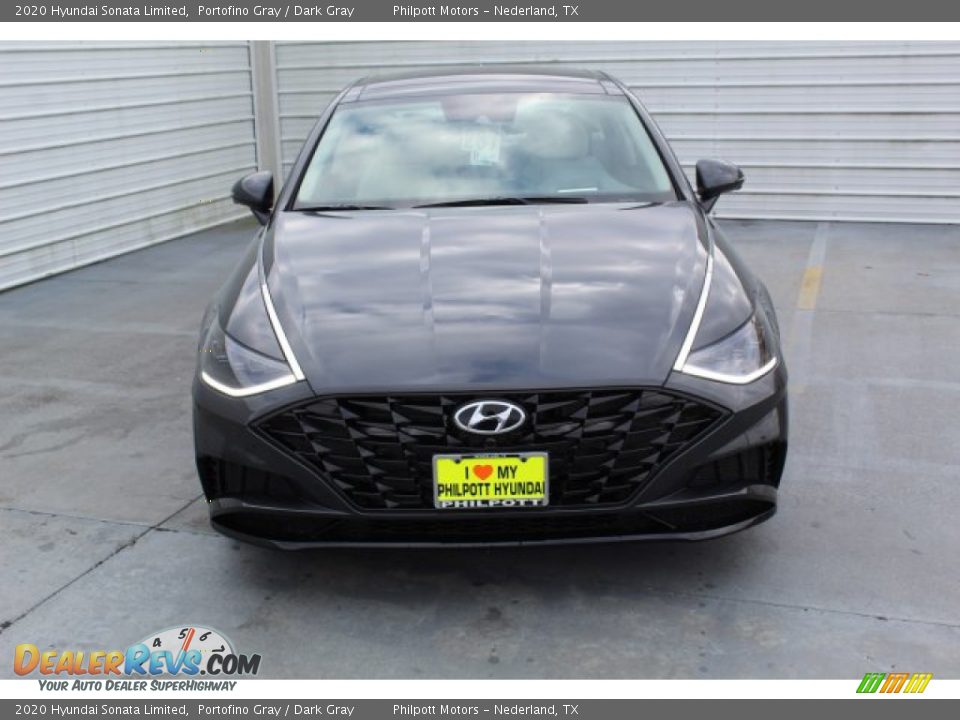 2020 Hyundai Sonata Limited Portofino Gray / Dark Gray Photo #3